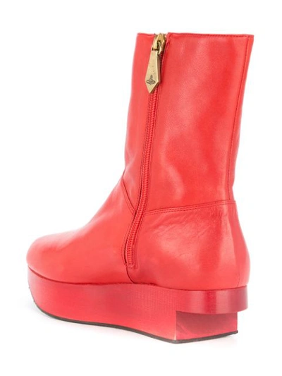 Shop Vivienne Westwood Rocking Horse Boots In Red