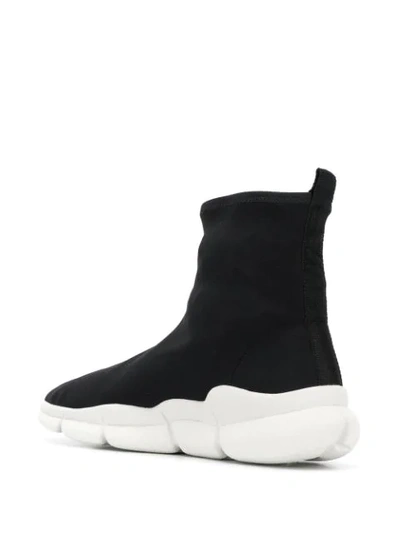 Shop Msgm Sneaker-boots In Black