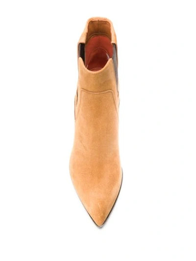 Shop Santoni Mid-heel Boots In Brown