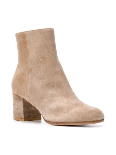 Shop Gianvito Rossi Margaux Boots - Neutrals