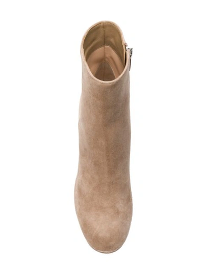 Shop Gianvito Rossi Margaux Boots - Neutrals