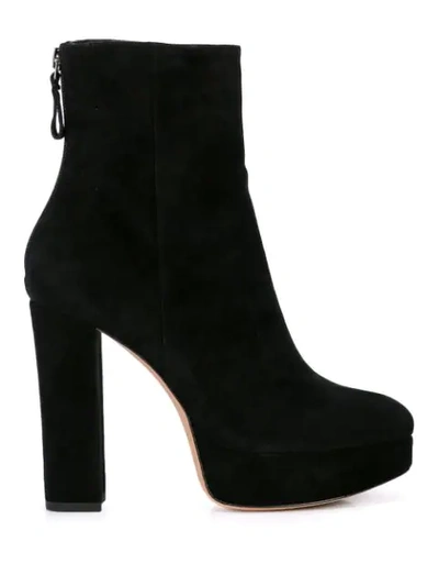 Shop Alexandre Birman Block Heel Ankle Boots In Black