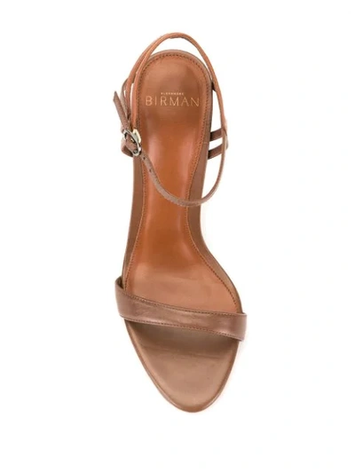 Shop Alexandre Birman Sirena 100 Sandals In Brown
