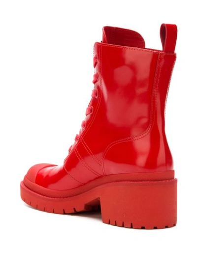 Shop Marc Jacobs Bristol Combat Boots - Red