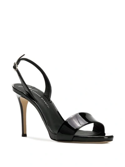 Shop Giuseppe Zanotti Sofia Slingback Sandals In Black