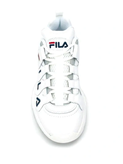 Shop Fila Platform Sneakers In White