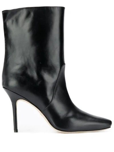 Shop Stuart Weitzman Pointed Ankle Boots In Black