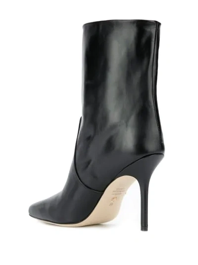 Shop Stuart Weitzman Pointed Ankle Boots In Black