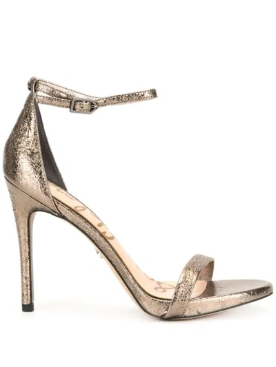 Shop Sam Edelman Ariella Heeled Sandals In Metallic