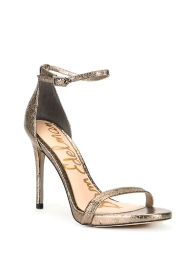 Shop Sam Edelman Ariella Heeled Sandals In Metallic