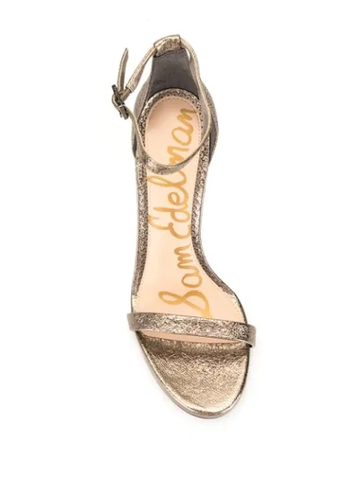 Shop Sam Edelman Ariella Heeled Sandals In Metallic