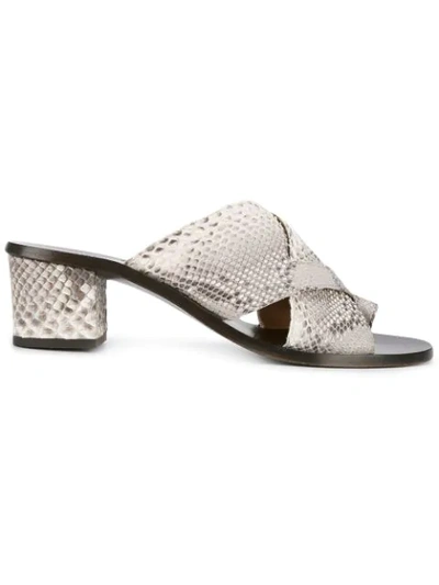 Shop Atp Atelier Felicia Python Sandals