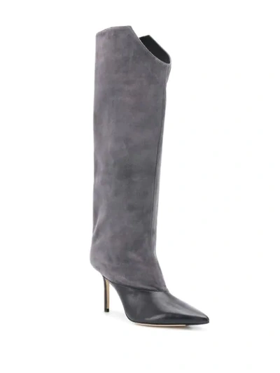 Shop Jimmy Choo Brelan 85mm Boots In Grey