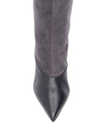Shop Jimmy Choo Brelan 85mm Boots In Grey