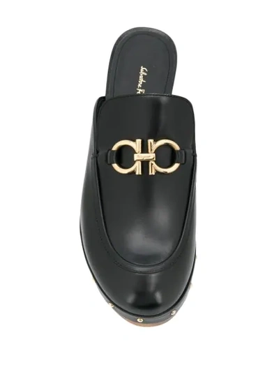 SALVATORE FERRAGAMO CHUNKY CLOGS - 黑色