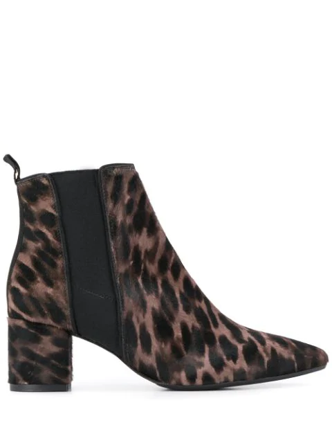 animal print short boots