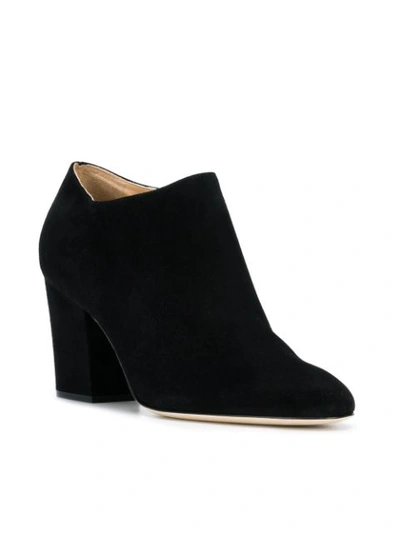 Shop Sergio Rossi Low Cut Ankle Boots In Black