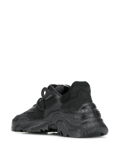 Shop N°21 Ridged Chunky Sneakers In Black