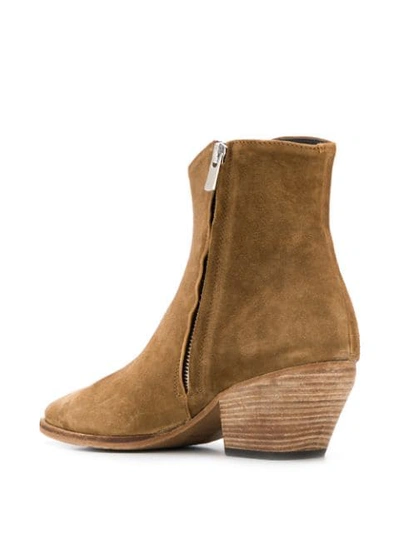 Shop Officine Creative Suede Ankle Boots In Brown