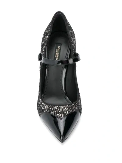 Shop Dolce & Gabbana Lori Mary Jane Pumps In Black