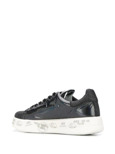 Shop Premiata Belle Platform Sole Sneakers In Black