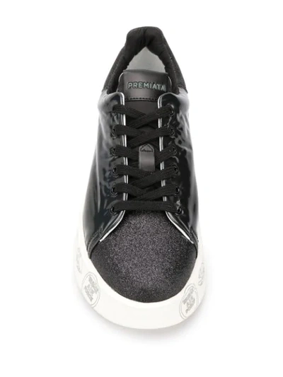 Shop Premiata Belle Platform Sole Sneakers In Black