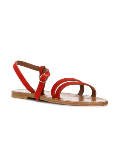 Shop Kjacques K. Jacques Strappy Slingback Sandals - Red