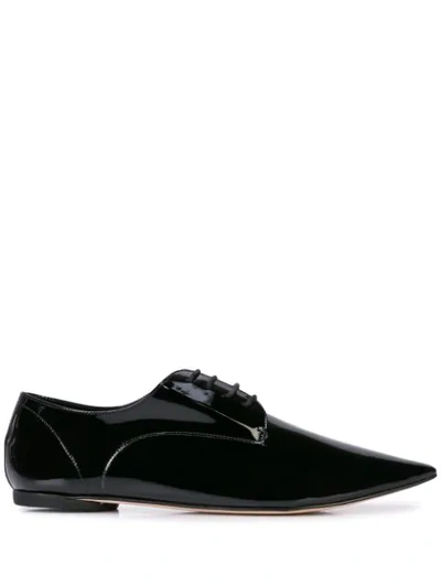Shop Repetto Patent Pointed Shoes In Black