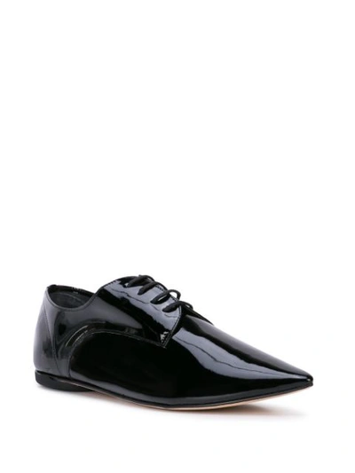 Shop Repetto Patent Pointed Shoes In Black
