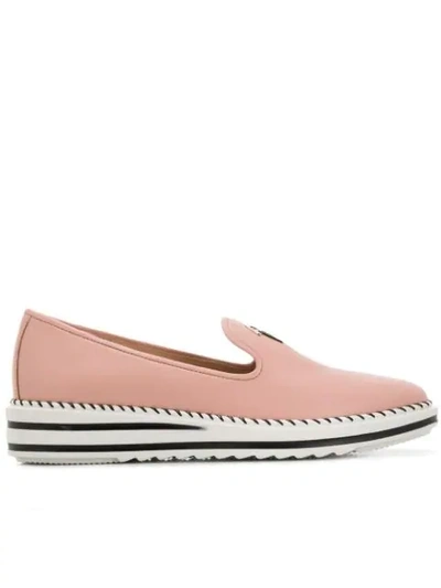 Shop Giuseppe Zanotti Tim Platform Loafers In Pink