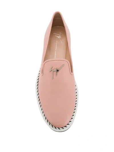 Shop Giuseppe Zanotti Tim Platform Loafers In Pink