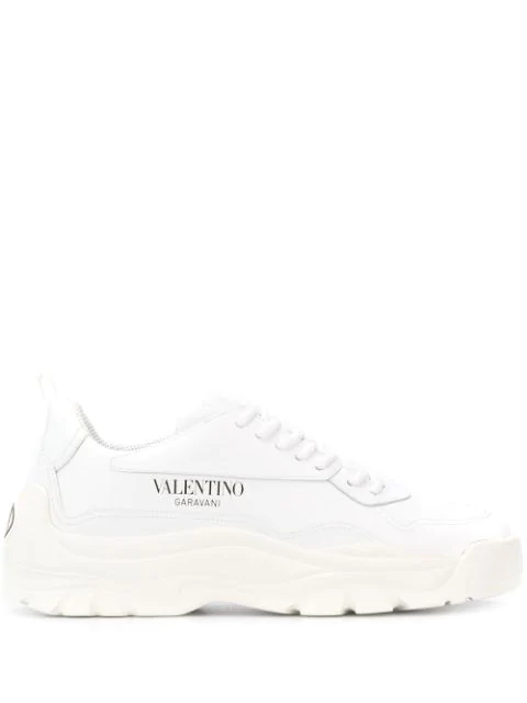 all white valentino trainers