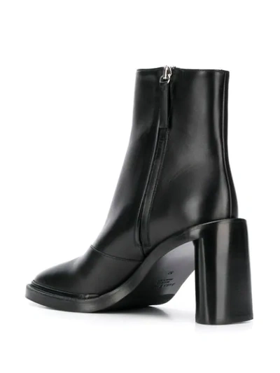 Shop Acne Studios Square Toe Ankle Boots In Black