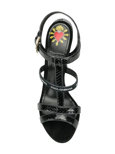 Shop Dolce & Gabbana Keira Sandals In Black