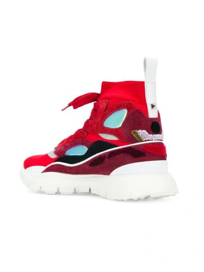 Shop Valentino Garavani Heroes Tribe Sneakers - Red