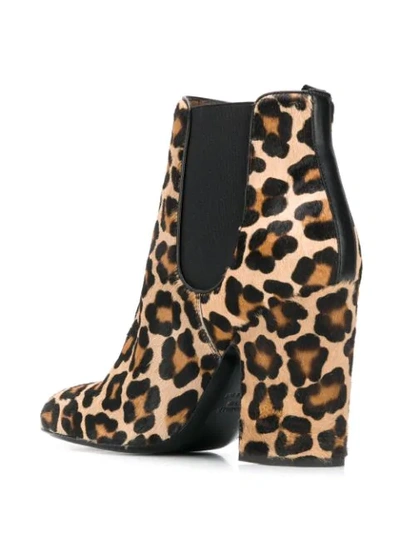 Shop Laurence Dacade Mila Leopard Ankle Boots In Black