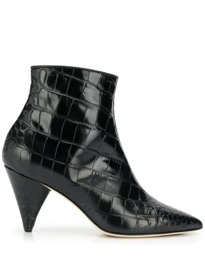 Shop Polly Plume Pointed Ankle Boots In Black