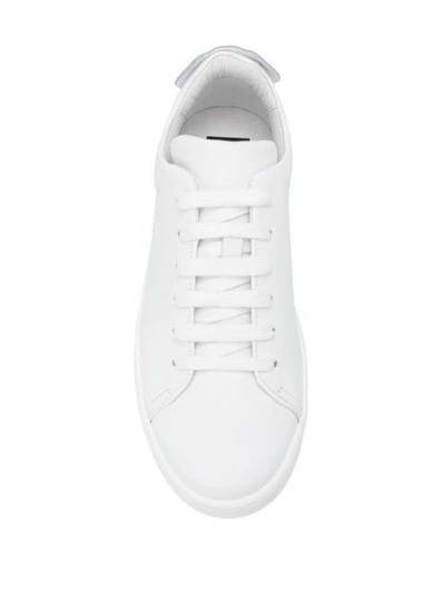 Shop Moschino Teddy Bear Patch Sneakers In White
