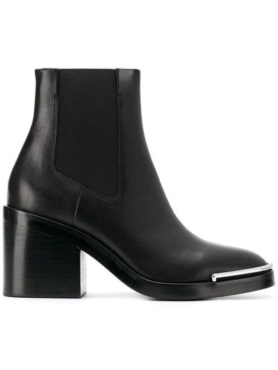 Shop Alexander Wang Square Toe Boots In Black