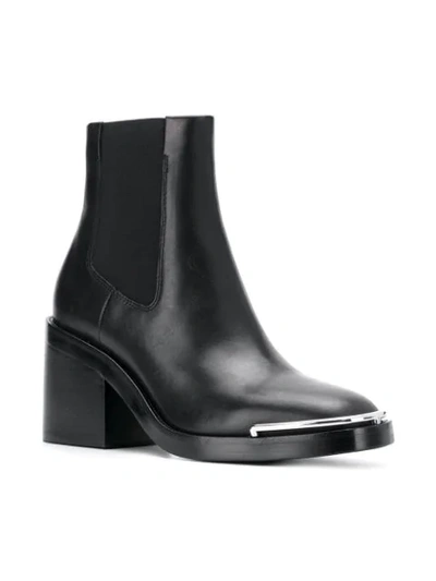 Shop Alexander Wang Square Toe Boots In Black