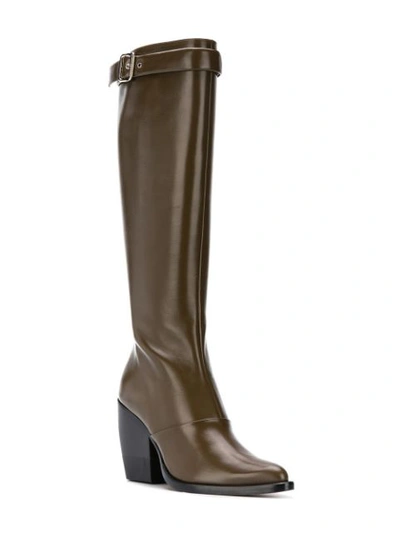 Shop Chloé Heeled Boots In Brown