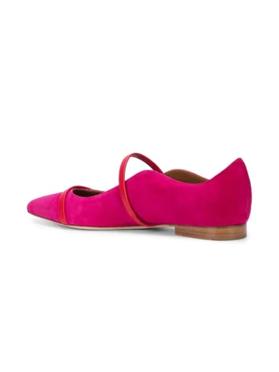 Shop Malone Souliers Maureen Ballerina Flats In Red