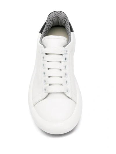 Shop Marni Curved Sneakers In White