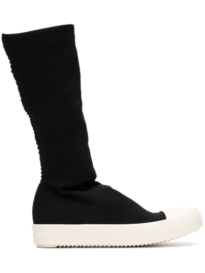 Shop Rick Owens Drkshdw Stocking Sneakers In Black