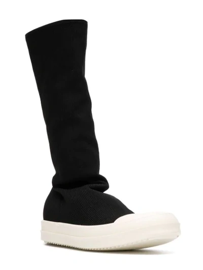 Shop Rick Owens Drkshdw Stocking Sneakers In Black