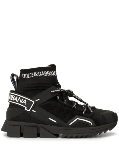 Shop Dolce & Gabbana Sorrento High-top Sneakers In Black