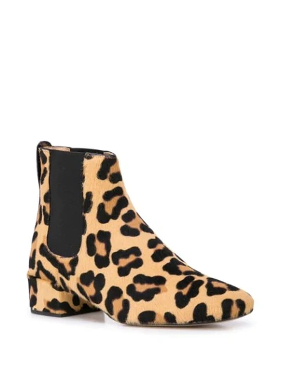 Shop Francesco Russo Leopard Print Boots In Brown