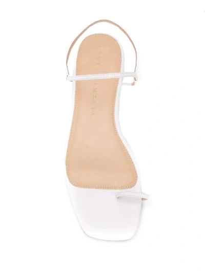 Shop Studio Amelia Toe Bar Sandals In White