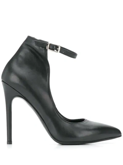 Shop Albano Ankle Strap Pumps In Black