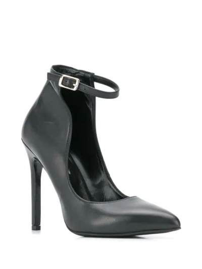 Shop Albano Ankle Strap Pumps In Black